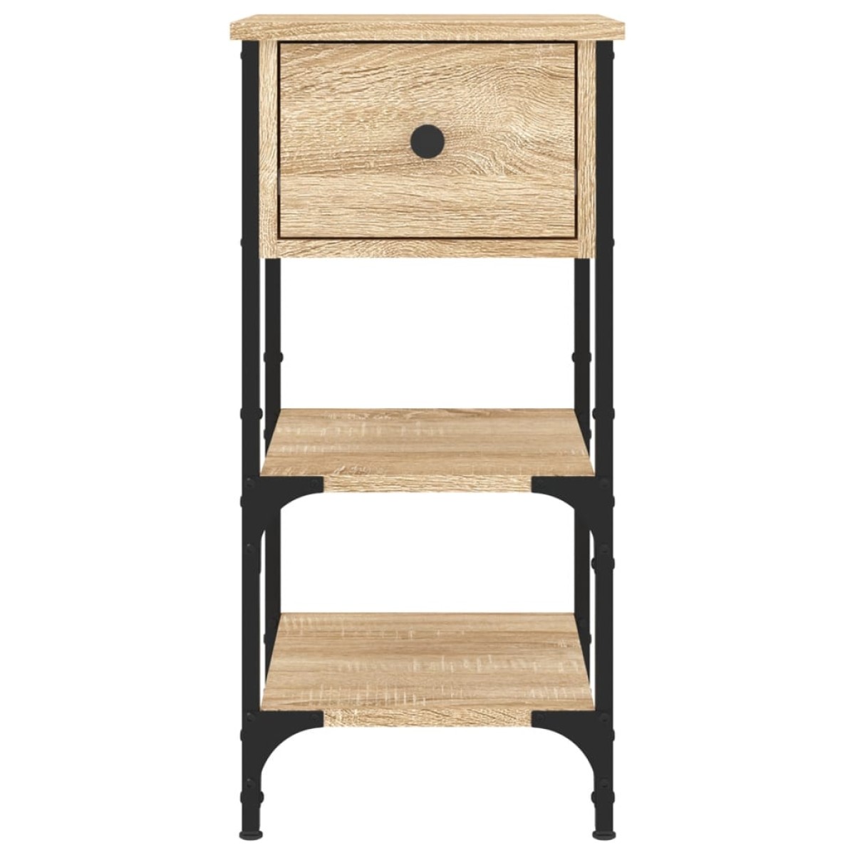 vidaXL Κομοδίνα 2 τεμ. Sonoma Δρυς 34x36x70 εκ. από Επεξεργασμένο Ξύλο