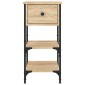 vidaXL Κομοδίνα 2 τεμ. Sonoma Δρυς 34x36x70 εκ. από Επεξεργασμένο Ξύλο
