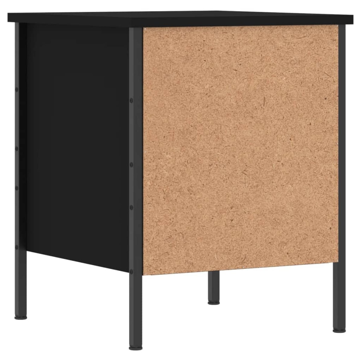 vidaXL Κομοδίνο Μαύρο 40 x 42 x 50 εκ. από Επεξεργασμένο Ξύλο