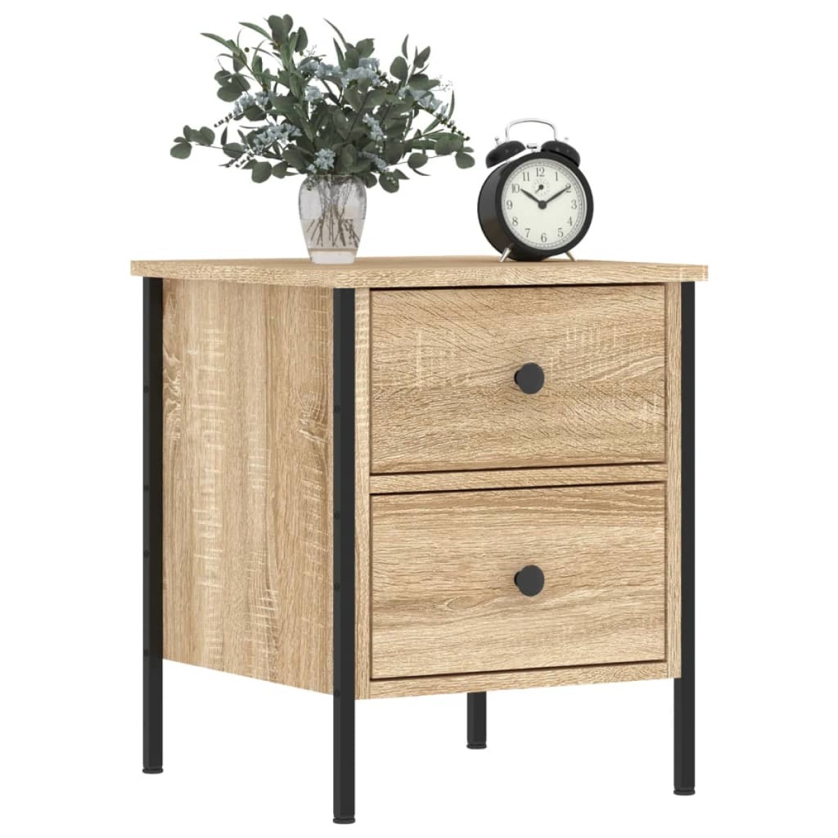vidaXL Κομοδίνο Sonoma Δρυς 40 x 42 x 50 εκ. από Επεξεργασμένο Ξύλο