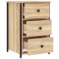 vidaXL Κομοδίνο Sonoma Δρυς 40 x 36 x 60 εκ. από Επεξεργασμένο Ξύλο