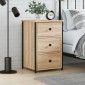 vidaXL Κομοδίνο Sonoma Δρυς 40 x 36 x 60 εκ. από Επεξεργασμένο Ξύλο