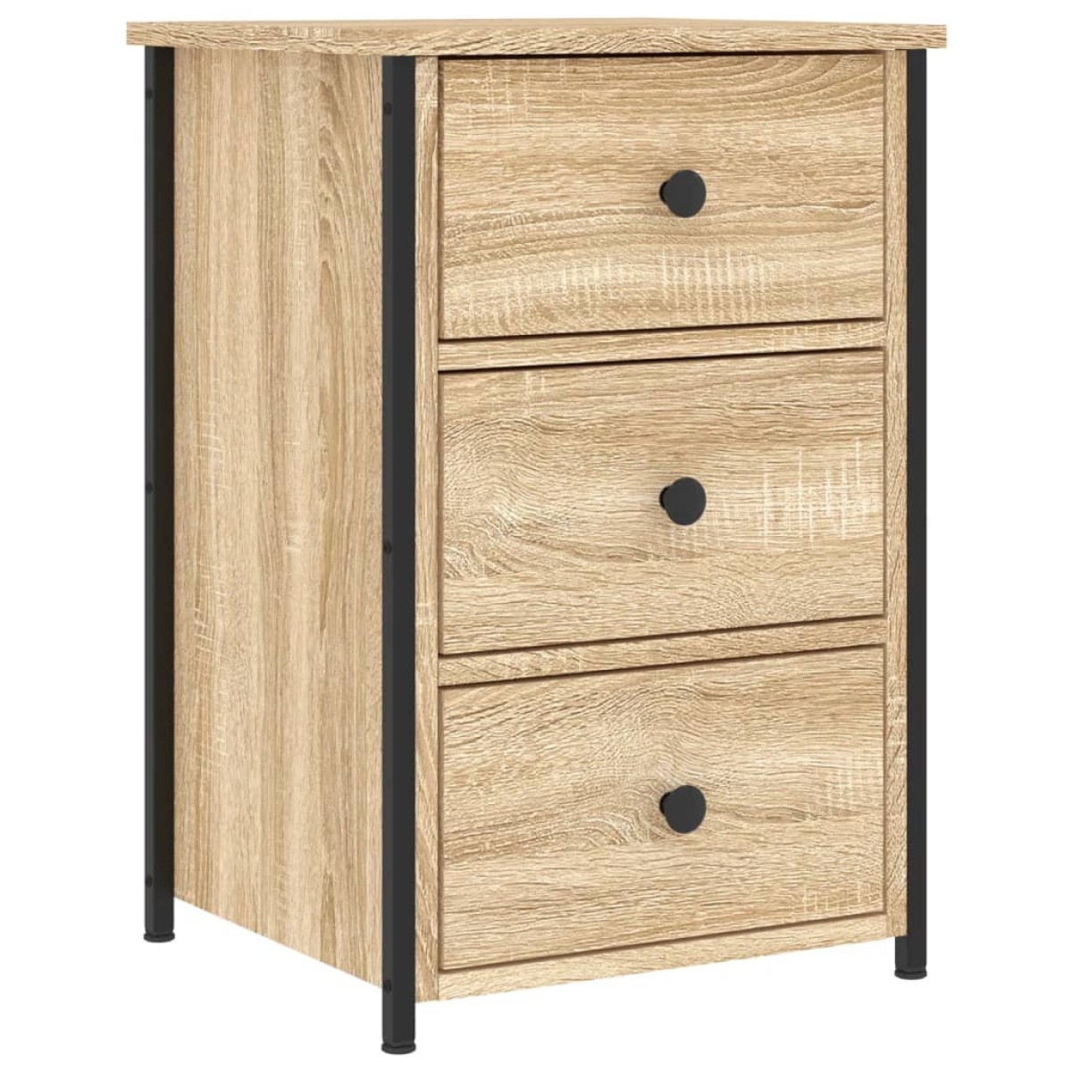 vidaXL Κομοδίνα 2 τεμ. Sonoma Δρυς 40 x 36 x 60 εκ. Επεξεργασμένο Ξύλο