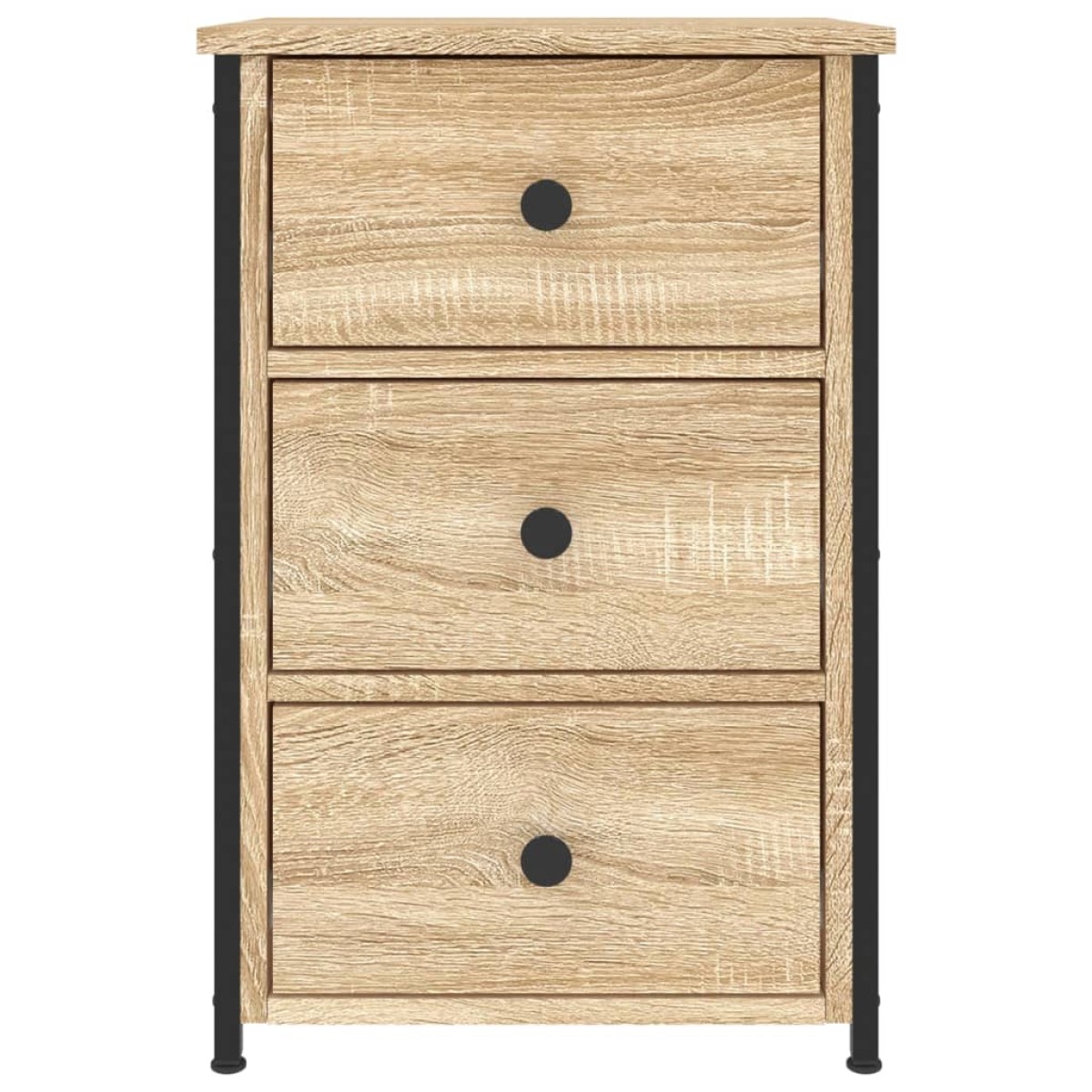 vidaXL Κομοδίνα 2 τεμ. Sonoma Δρυς 40 x 36 x 60 εκ. Επεξεργασμένο Ξύλο