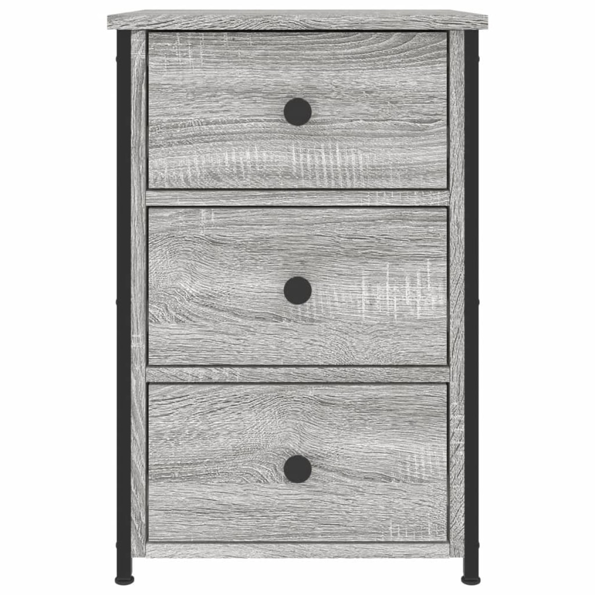 vidaXL Κομοδίνο Γκρι Sonoma 40x36x60 εκ. από Επεξεργασμένο Ξύλο