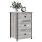 vidaXL Κομοδίνα 2 τεμ. Γκρι Sonoma 40x36x60 εκ. από Επεξεργασμένο Ξύλο