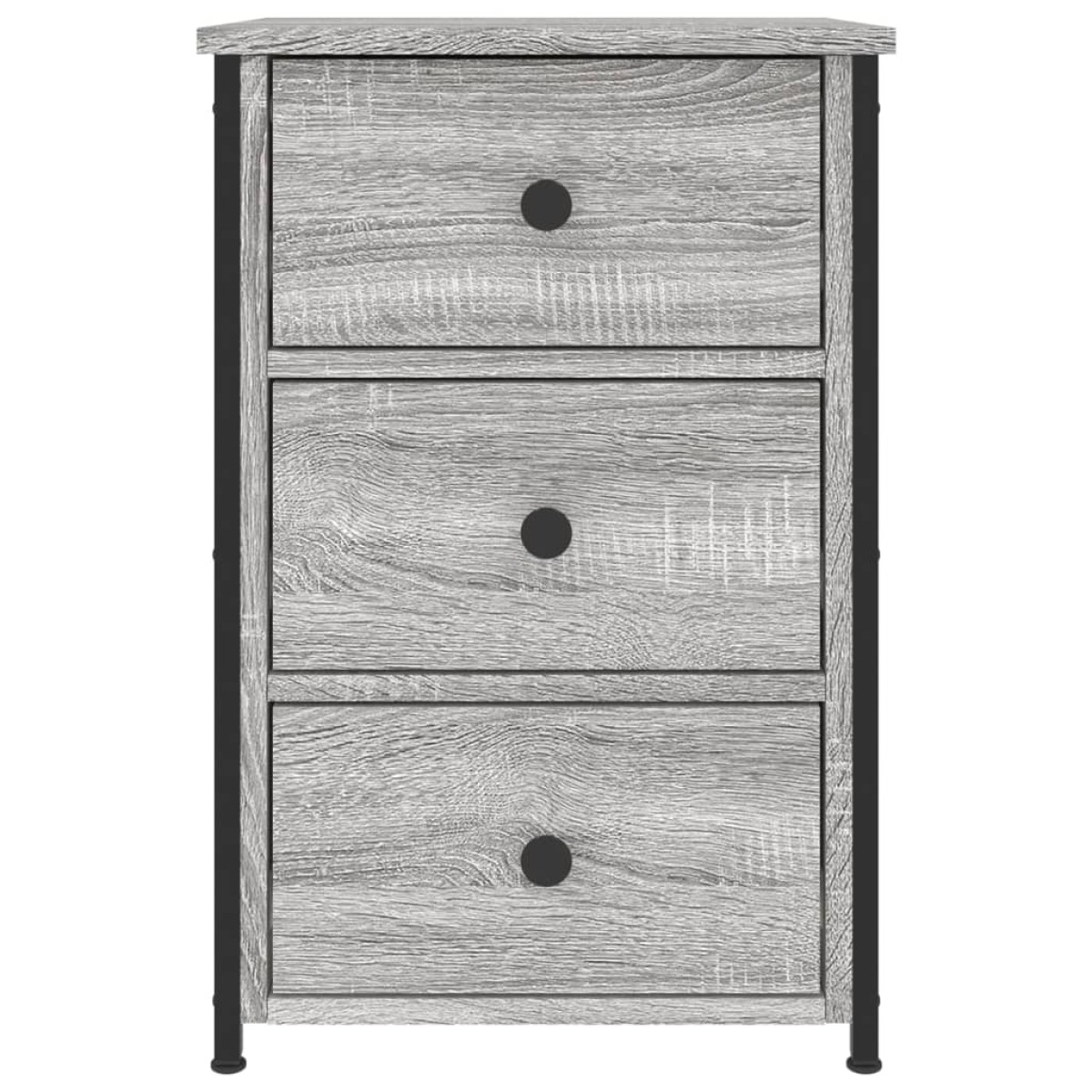 vidaXL Κομοδίνα 2 τεμ. Γκρι Sonoma 40x36x60 εκ. από Επεξεργασμένο Ξύλο