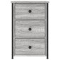 vidaXL Κομοδίνα 2 τεμ. Γκρι Sonoma 40x36x60 εκ. από Επεξεργασμένο Ξύλο