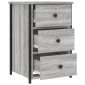 vidaXL Κομοδίνα 2 τεμ. Γκρι Sonoma 40x36x60 εκ. από Επεξεργασμένο Ξύλο