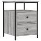 vidaXL Κομοδίνα 2 τεμ. Γκρι Sonoma 44x45x60 εκ. από Επεξεργασμένο Ξύλο