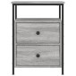 vidaXL Κομοδίνα 2 τεμ. Γκρι Sonoma 44x45x60 εκ. από Επεξεργασμένο Ξύλο