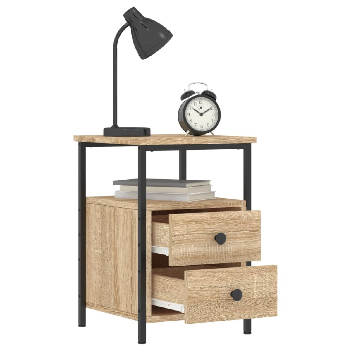 vidaXL Κομοδίνο Sonoma Δρυς 34 x 35,5 x 50 εκ. από Επεξεργασμένο Ξύλο