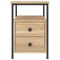 vidaXL Κομοδίνο Sonoma Δρυς 34 x 35,5 x 50 εκ. από Επεξεργασμένο Ξύλο