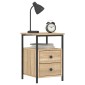 vidaXL Κομοδίνα 2 τεμ. Sonoma Δρυς 34x35,5x50 εκ. Επεξεργασμένο Ξύλο