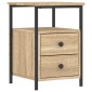 vidaXL Κομοδίνα 2 τεμ. Sonoma Δρυς 34x35,5x50 εκ. Επεξεργασμένο Ξύλο