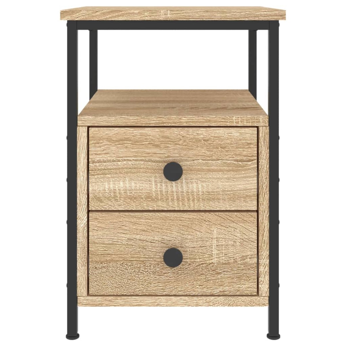 vidaXL Κομοδίνα 2 τεμ. Sonoma Δρυς 34x35,5x50 εκ. Επεξεργασμένο Ξύλο