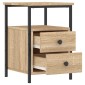 vidaXL Κομοδίνα 2 τεμ. Sonoma Δρυς 34x35,5x50 εκ. Επεξεργασμένο Ξύλο