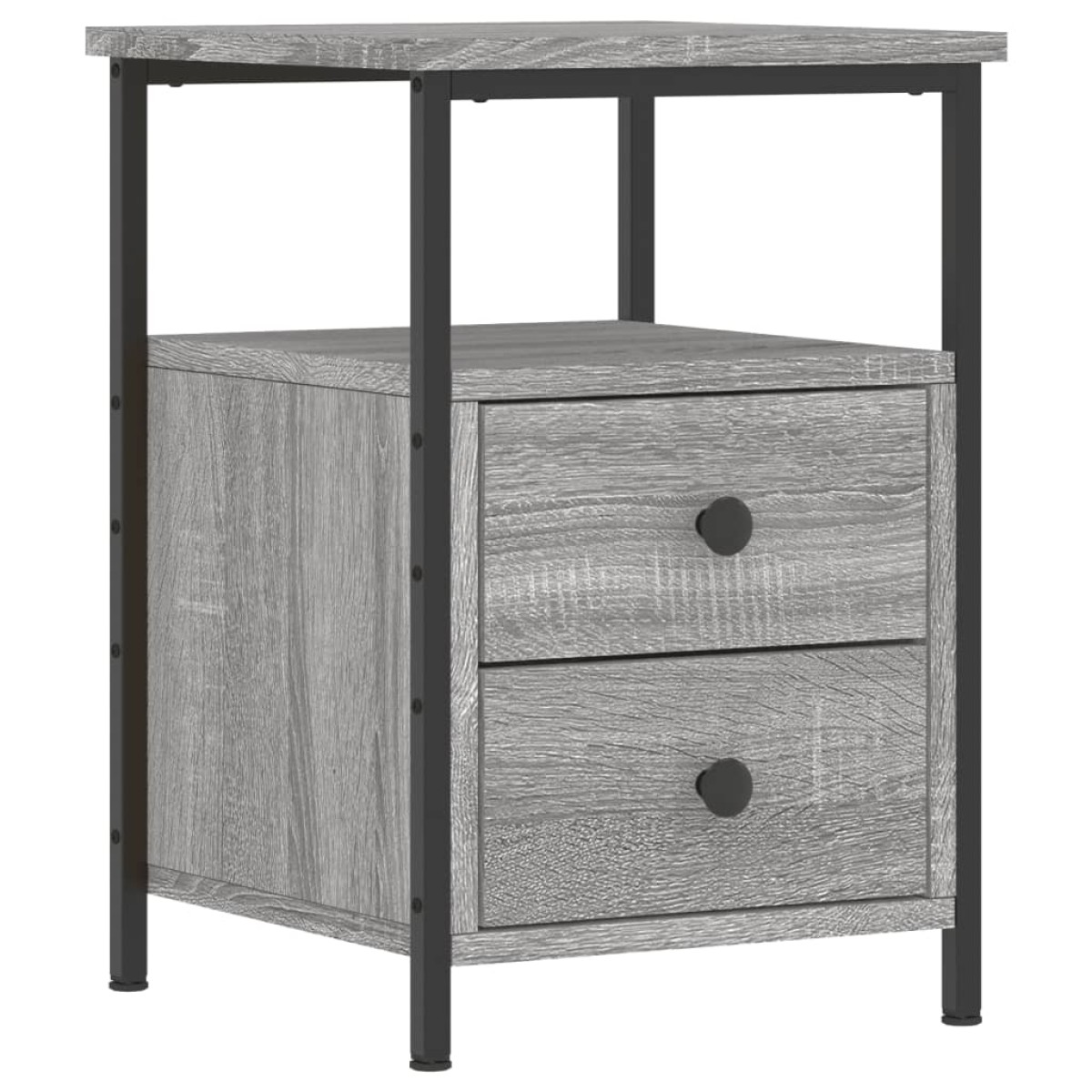 vidaXL Κομοδίνο Γκρι Sonoma 34 x 35,5 x 50 εκ. από Επεξεργασμένο Ξύλο
