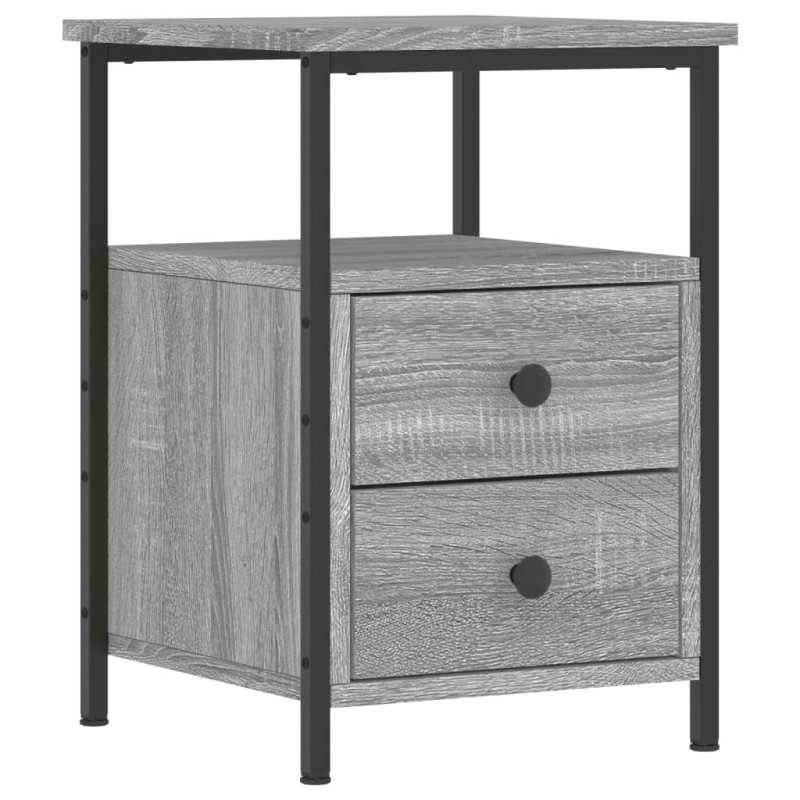 vidaXL Κομοδίνο Γκρι Sonoma 34 x 35,5 x 50 εκ. από Επεξεργασμένο Ξύλο
