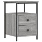 vidaXL Κομοδίνο Γκρι Sonoma 34 x 35,5 x 50 εκ. από Επεξεργασμένο Ξύλο
