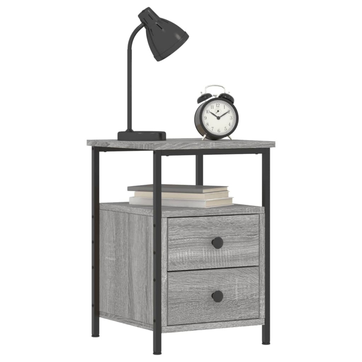 vidaXL Κομοδίνο Γκρι Sonoma 34 x 35,5 x 50 εκ. από Επεξεργασμένο Ξύλο