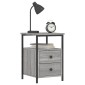vidaXL Κομοδίνο Γκρι Sonoma 34 x 35,5 x 50 εκ. από Επεξεργασμένο Ξύλο