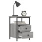 vidaXL Κομοδίνο Γκρι Sonoma 34 x 35,5 x 50 εκ. από Επεξεργασμένο Ξύλο