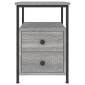 vidaXL Κομοδίνο Γκρι Sonoma 34 x 35,5 x 50 εκ. από Επεξεργασμένο Ξύλο