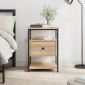 vidaXL Κομοδίνο Sonoma Δρυς 40 x 42 x 56 εκ. από Επεξεργασμένο Ξύλο