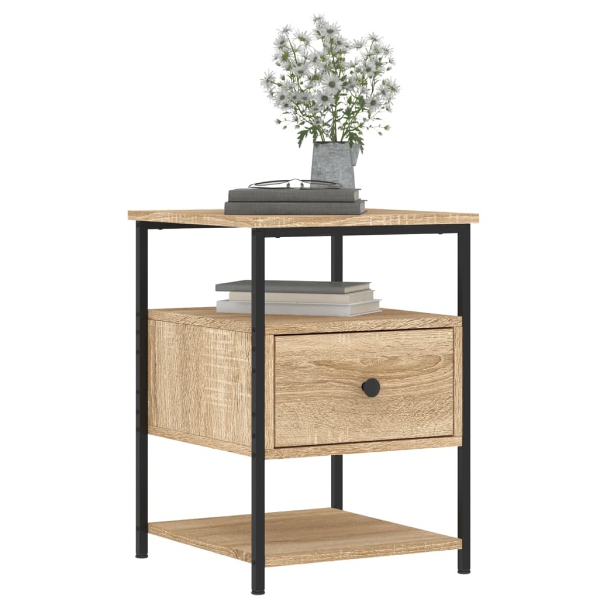 vidaXL Κομοδίνα 2 τεμ. Sonoma Δρυς 40 x 42 x 56 εκ. από Επεξεργ. Ξύλο