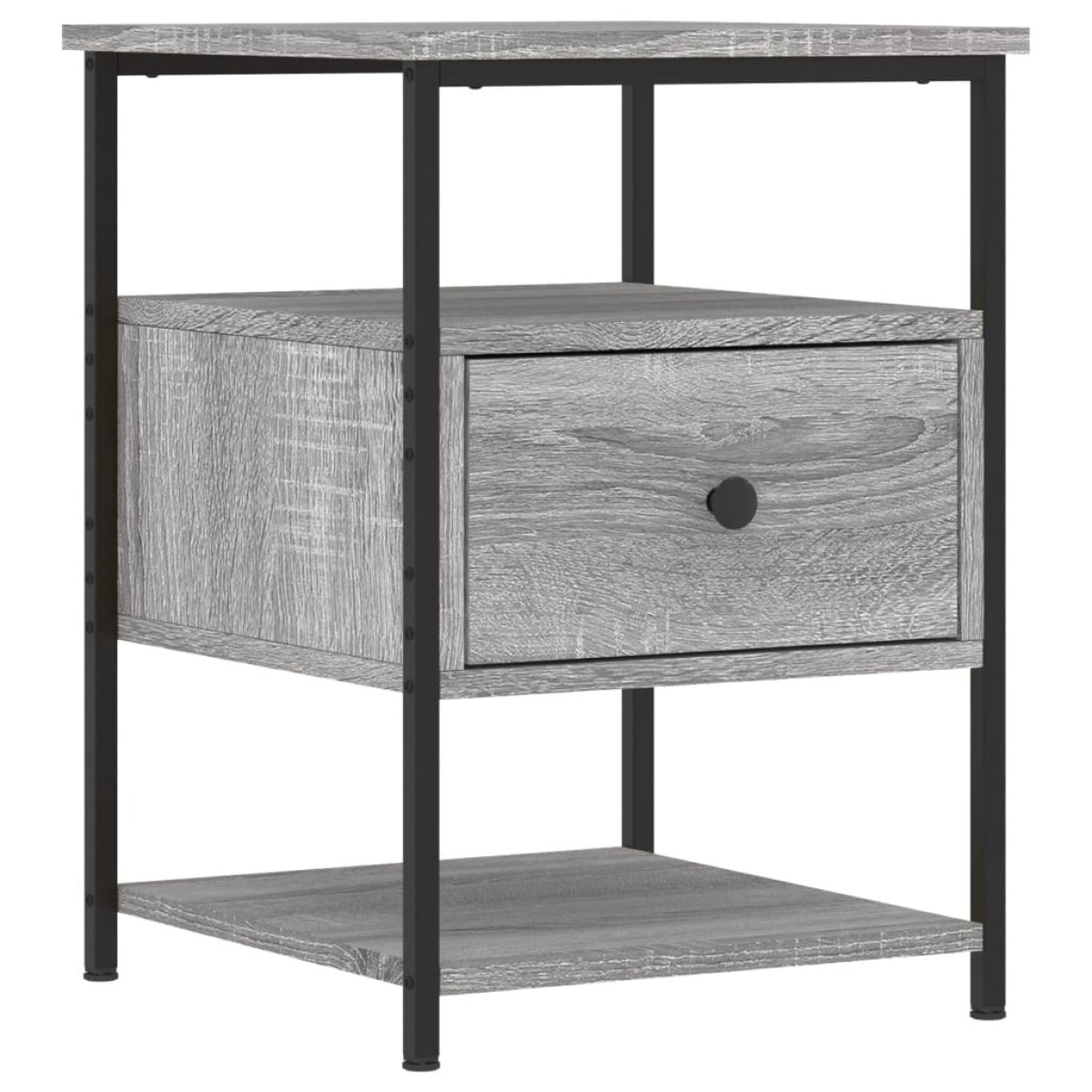 vidaXL Κομοδίνα 2 τεμ. Γκρι Sonoma 40 x 42 x 56 εκ. από Επεξεργ. Ξύλο
