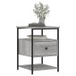 vidaXL Κομοδίνα 2 τεμ. Γκρι Sonoma 40 x 42 x 56 εκ. από Επεξεργ. Ξύλο