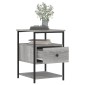 vidaXL Κομοδίνα 2 τεμ. Γκρι Sonoma 40 x 42 x 56 εκ. από Επεξεργ. Ξύλο