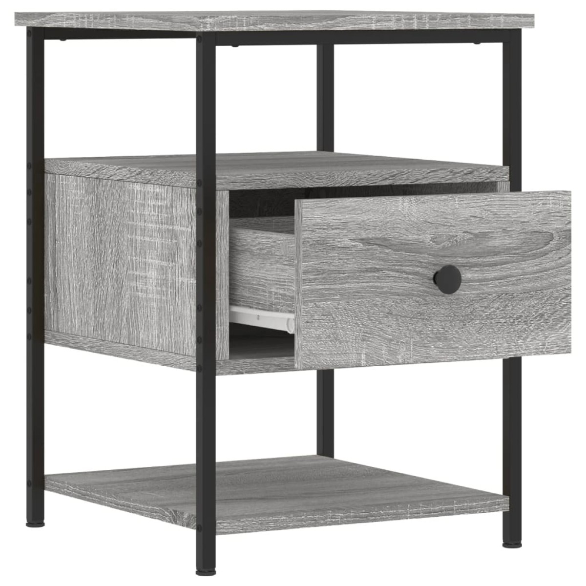 vidaXL Κομοδίνα 2 τεμ. Γκρι Sonoma 40 x 42 x 56 εκ. από Επεξεργ. Ξύλο