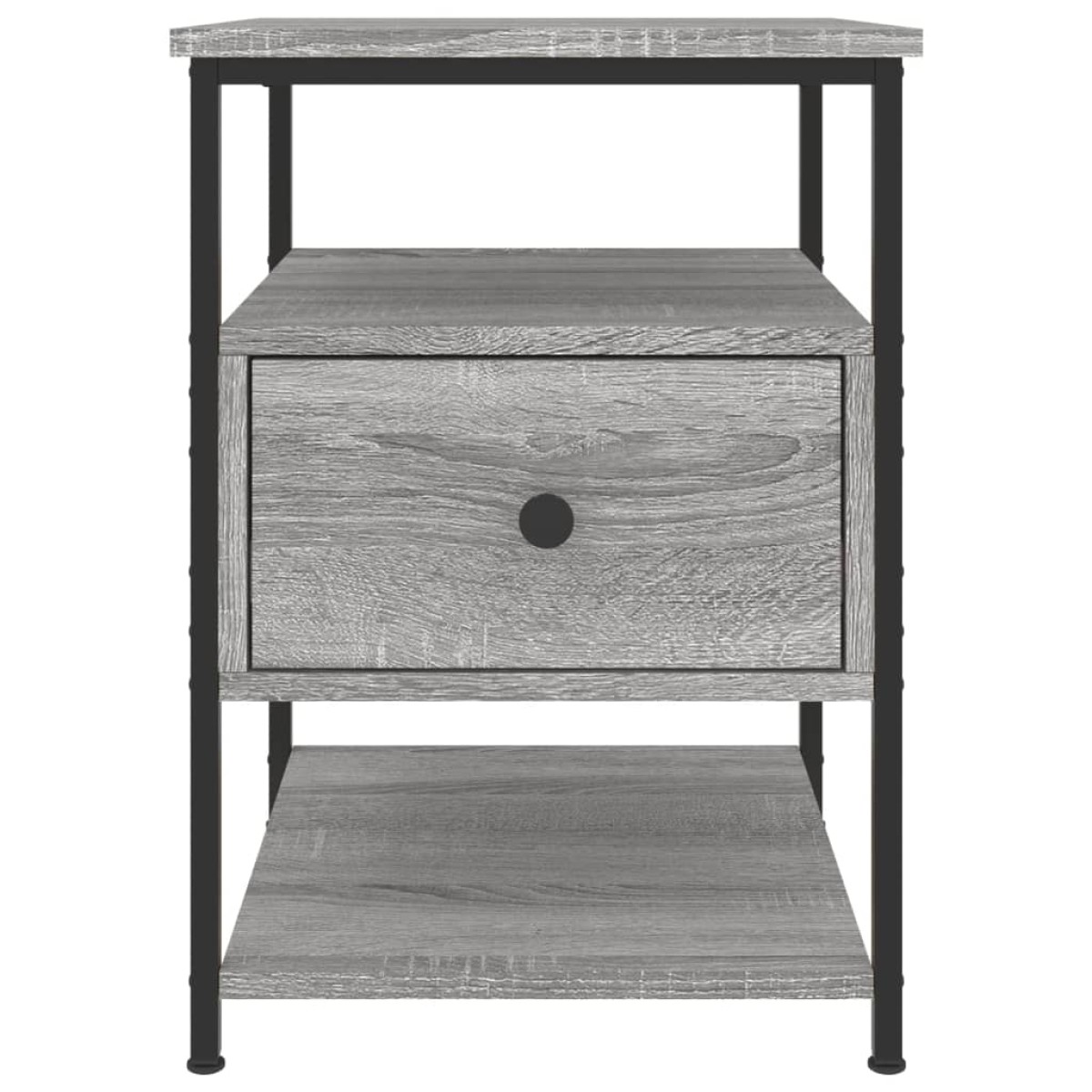 vidaXL Κομοδίνα 2 τεμ. Γκρι Sonoma 40 x 42 x 56 εκ. από Επεξεργ. Ξύλο
