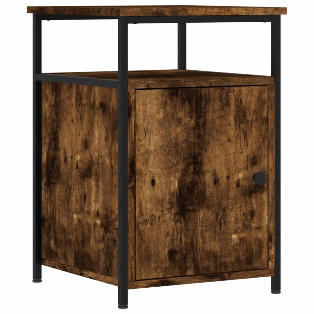 vidaXL Κομοδίνο Καπνιστή Δρυς 40x42x60 εκ. από Επεξεργασμένο Ξύλο