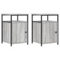 vidaXL Κομοδίνα 2 τεμ. Γκρι Sonoma 40x42x60εκ. από Επεξεργασμένο Ξύλο
