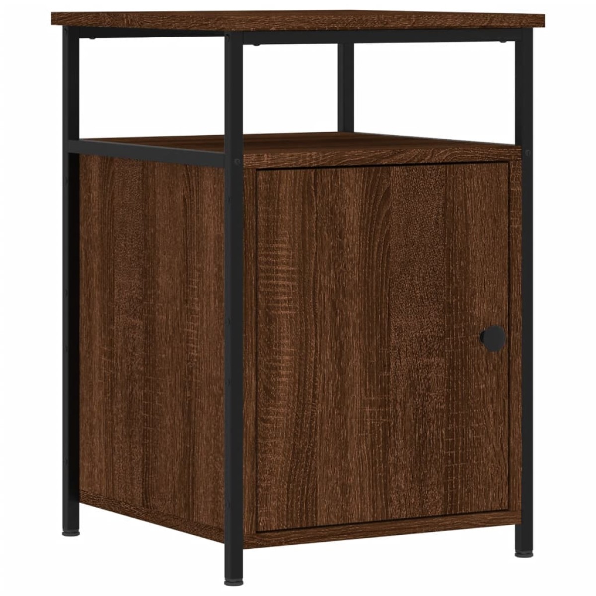 vidaXL Κομοδίνα 2 τεμ. Καφέ Δρυ 40x42x60 εκ. από Επεξεργ. Ξύλο