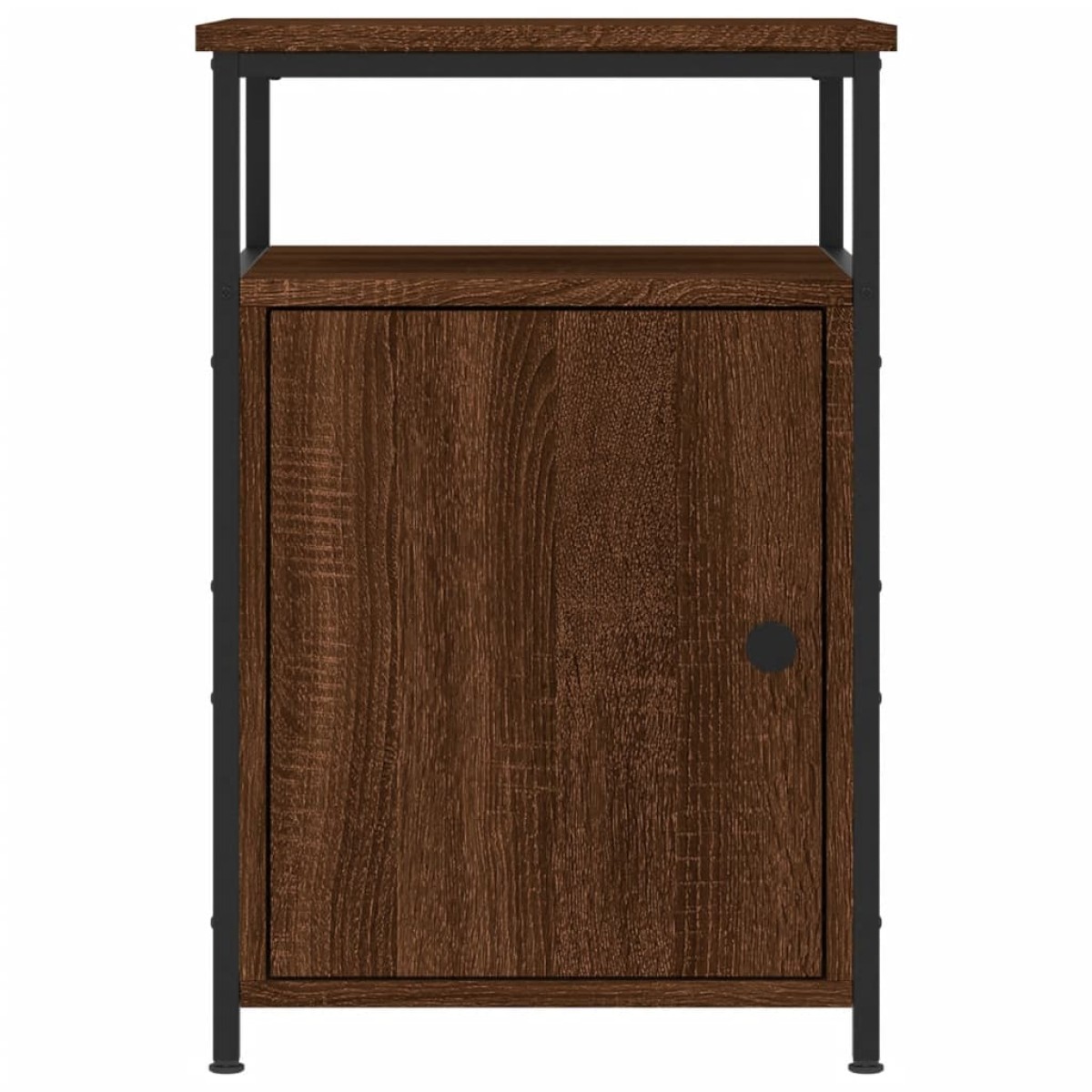 vidaXL Κομοδίνα 2 τεμ. Καφέ Δρυ 40x42x60 εκ. από Επεξεργ. Ξύλο