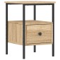 vidaXL Κομοδίνο Sonoma Δρυς 34 x 36 x 50 εκ. από Επεξεργασμένο Ξύλο