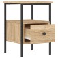 vidaXL Κομοδίνο Sonoma Δρυς 34 x 36 x 50 εκ. από Επεξεργασμένο Ξύλο