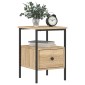 vidaXL Κομοδίνο Sonoma Δρυς 34 x 36 x 50 εκ. από Επεξεργασμένο Ξύλο