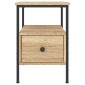 vidaXL Κομοδίνα 2 τεμ. Sonoma Δρυς 34 x 36 x 50 εκ. από Επεξεργ. Ξύλο