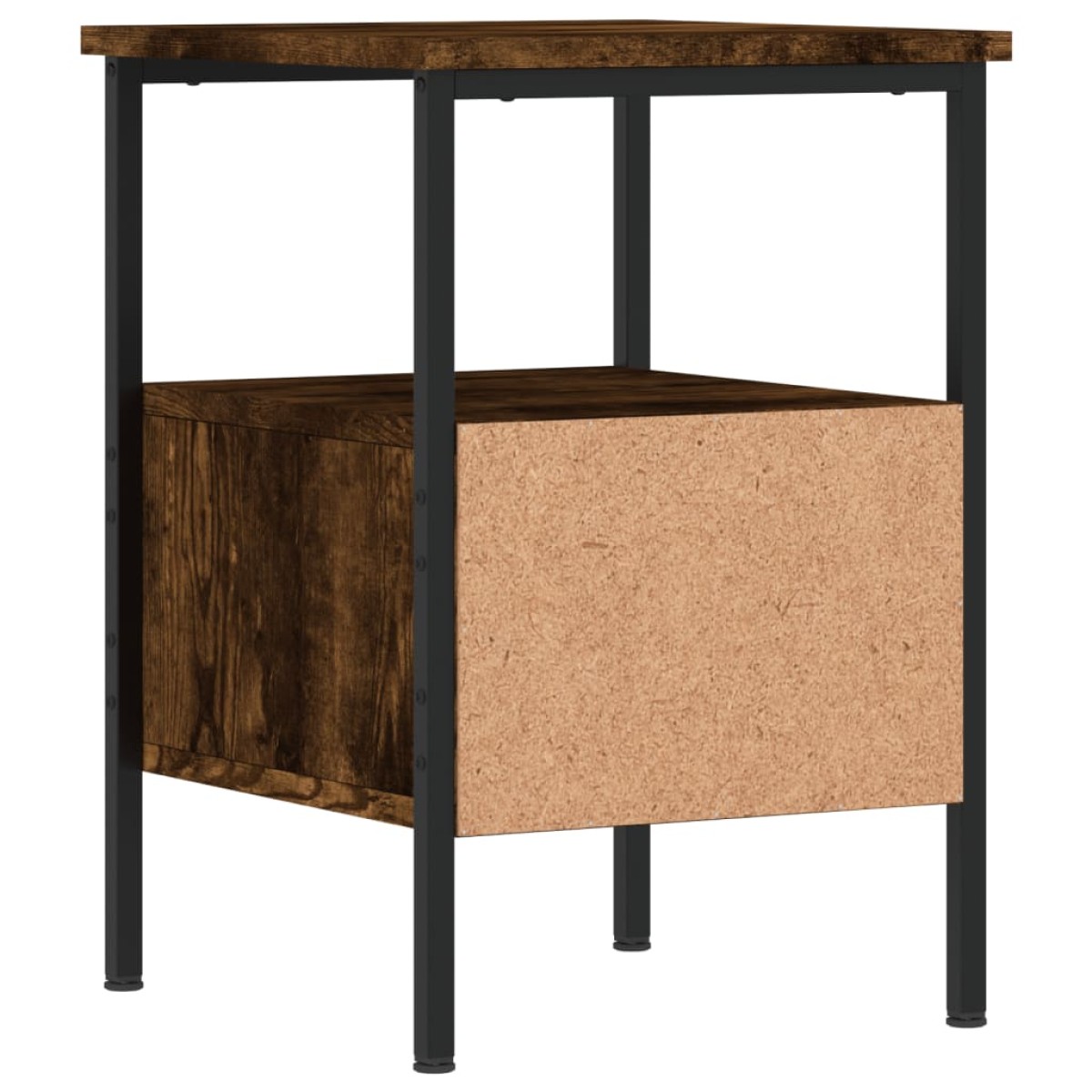 vidaXL Κομοδίνα 2 τεμ. Καπνιστή Δρυς 34 x 36 x 50 εκ. Επεξεργ. Ξύλο