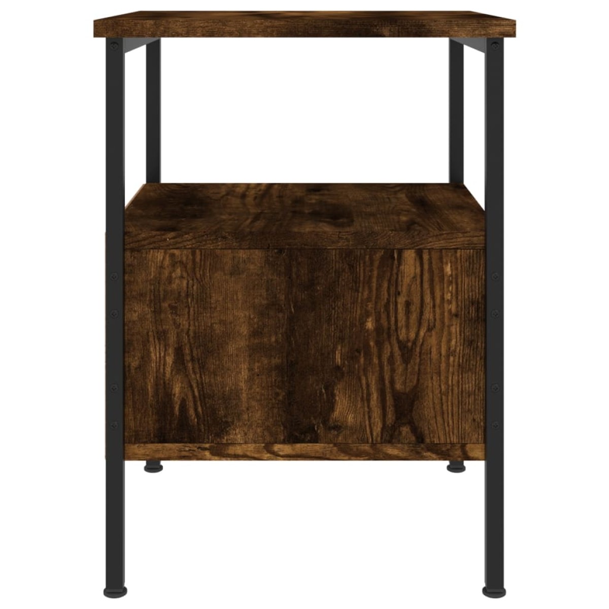 vidaXL Κομοδίνα 2 τεμ. Καπνιστή Δρυς 34 x 36 x 50 εκ. Επεξεργ. Ξύλο