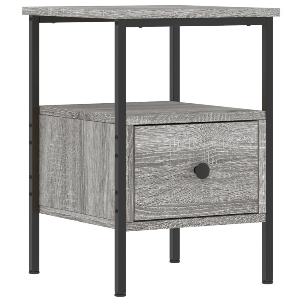 vidaXL Κομοδίνο Γκρι Sonoma 34 x 36 x 50 εκ. από Επεξεργασμένο Ξύλο