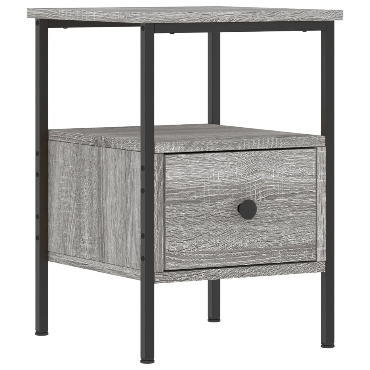 vidaXL Κομοδίνο Γκρι Sonoma 34 x 36 x 50 εκ. από Επεξεργασμένο Ξύλο