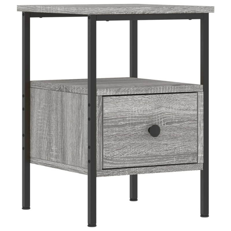 vidaXL Κομοδίνο Γκρι Sonoma 34 x 36 x 50 εκ. από Επεξεργασμένο Ξύλο