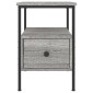 vidaXL Κομοδίνο Γκρι Sonoma 34 x 36 x 50 εκ. από Επεξεργασμένο Ξύλο