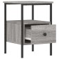 vidaXL Κομοδίνα 2 τεμ. Γκρι Sonoma 34 x 36 x 50 εκ. Επεξεργασμένο Ξύλο